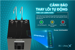 Tính Năng Cảnh Báo Thay Lõi Theo Lưu Lượng Nước Của Máy Lọc Nước RO UltraX Sunhouse